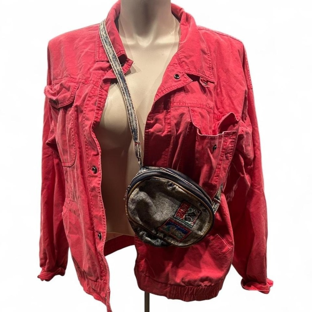 WOMENS VINTAGE 90'S RED WINNING EDGE BY LONDON FOG JACKET SIZE L